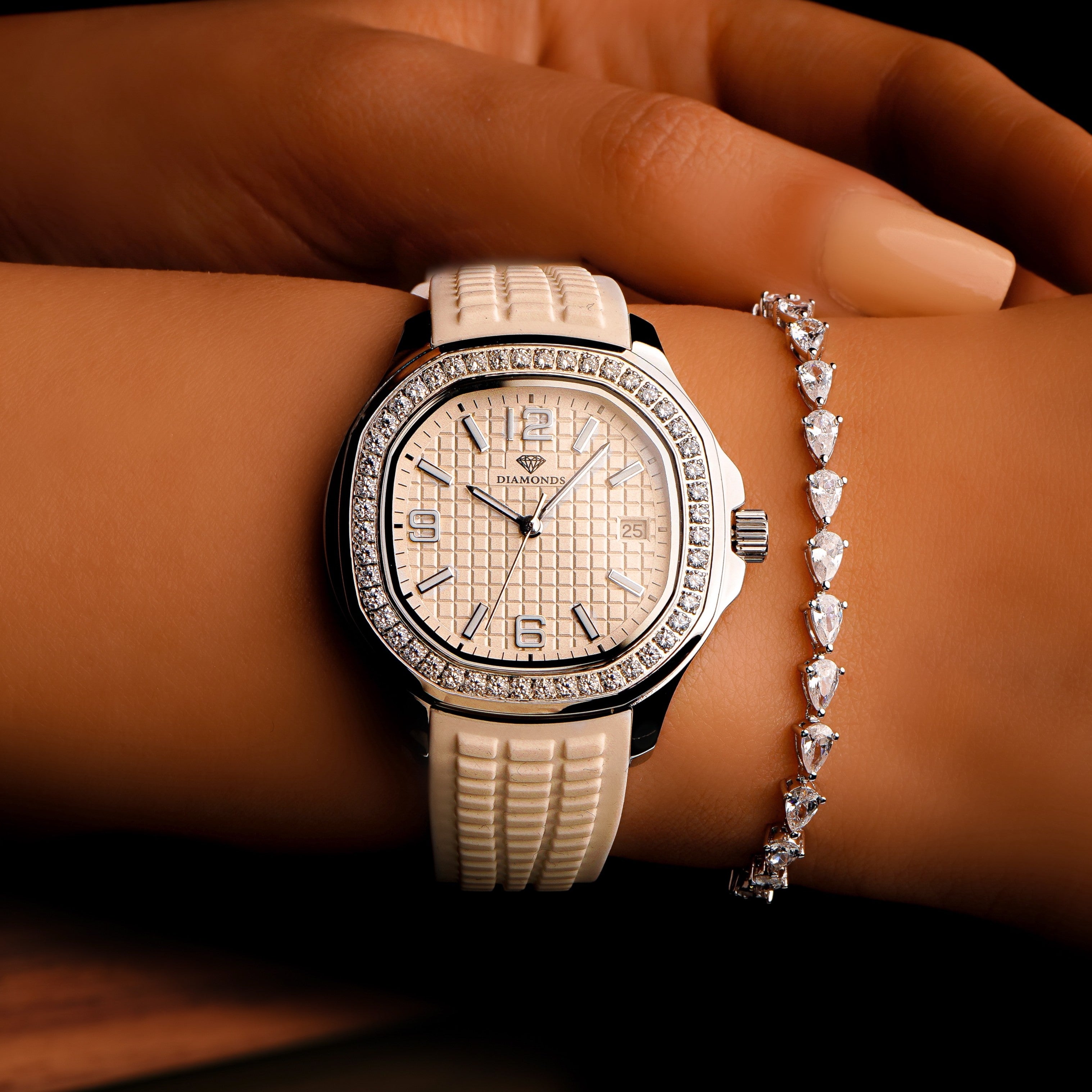 Women's White Dial