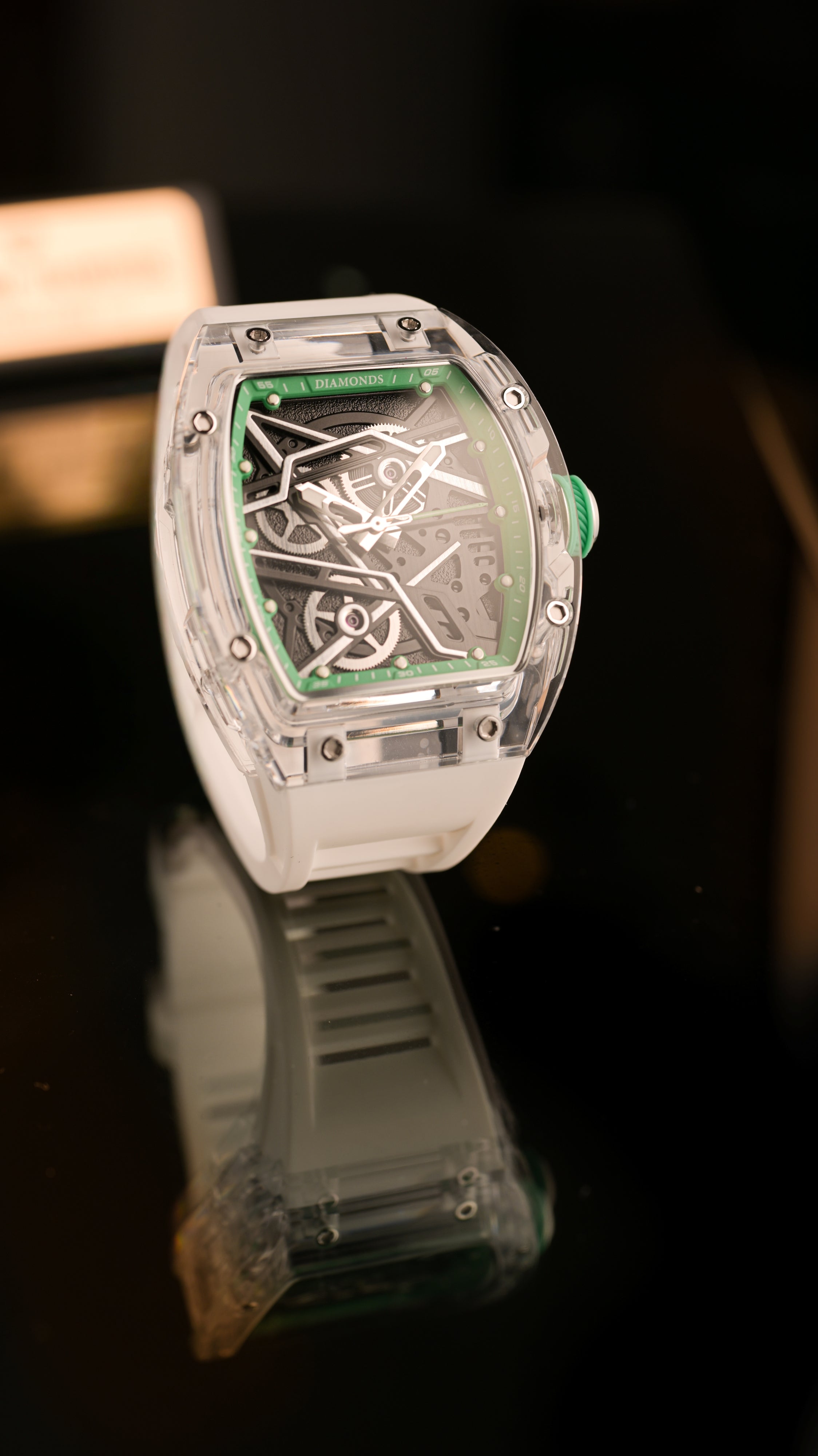 Diamond Skeleton White/Green
