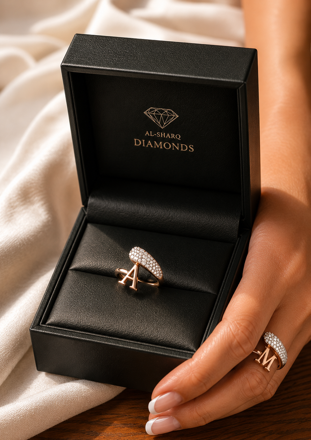 Fancy Letter Ring