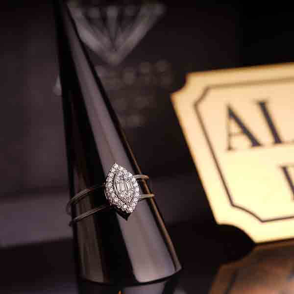 Modern Transparent Marquise Ring