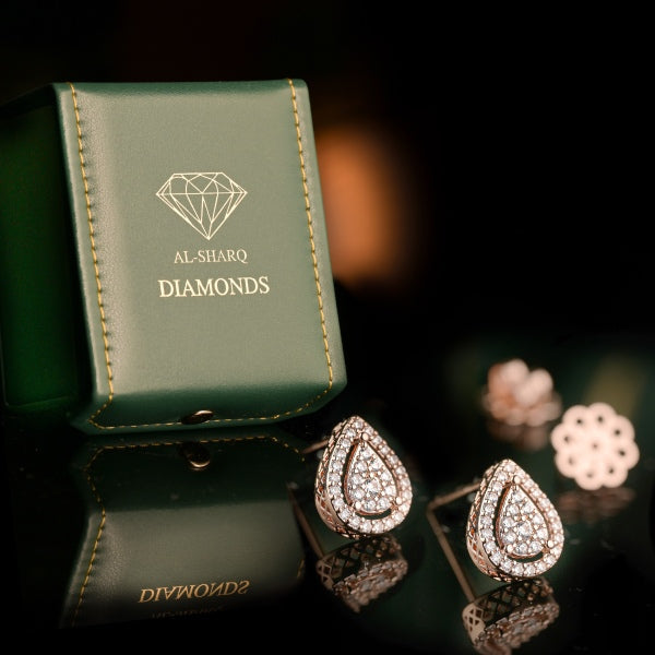 Pear Earrings Rose