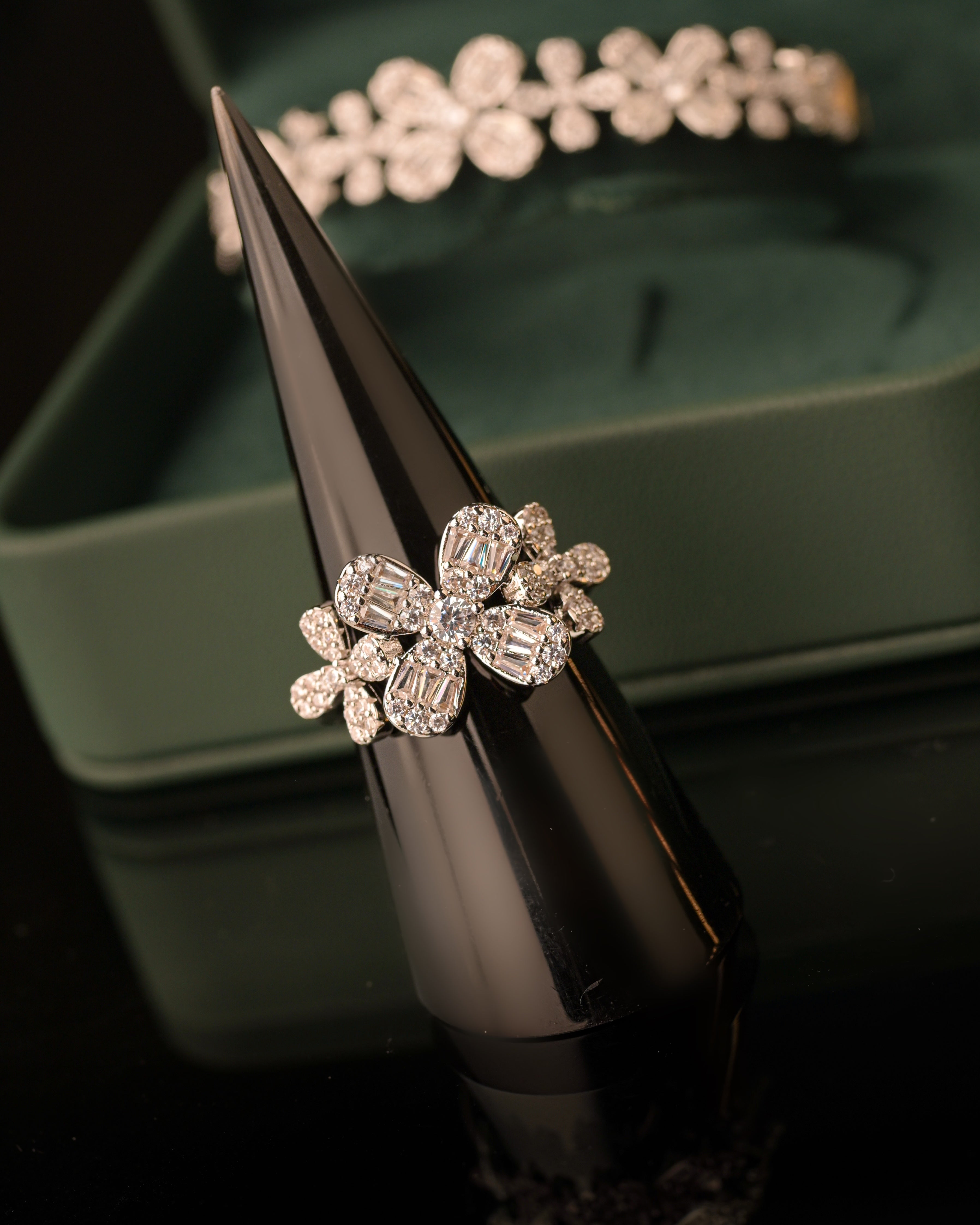 flower bangle and ring