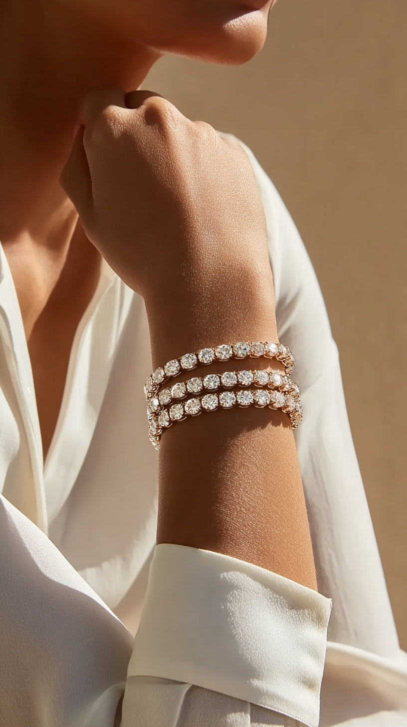 Bracelet solitaire tennis