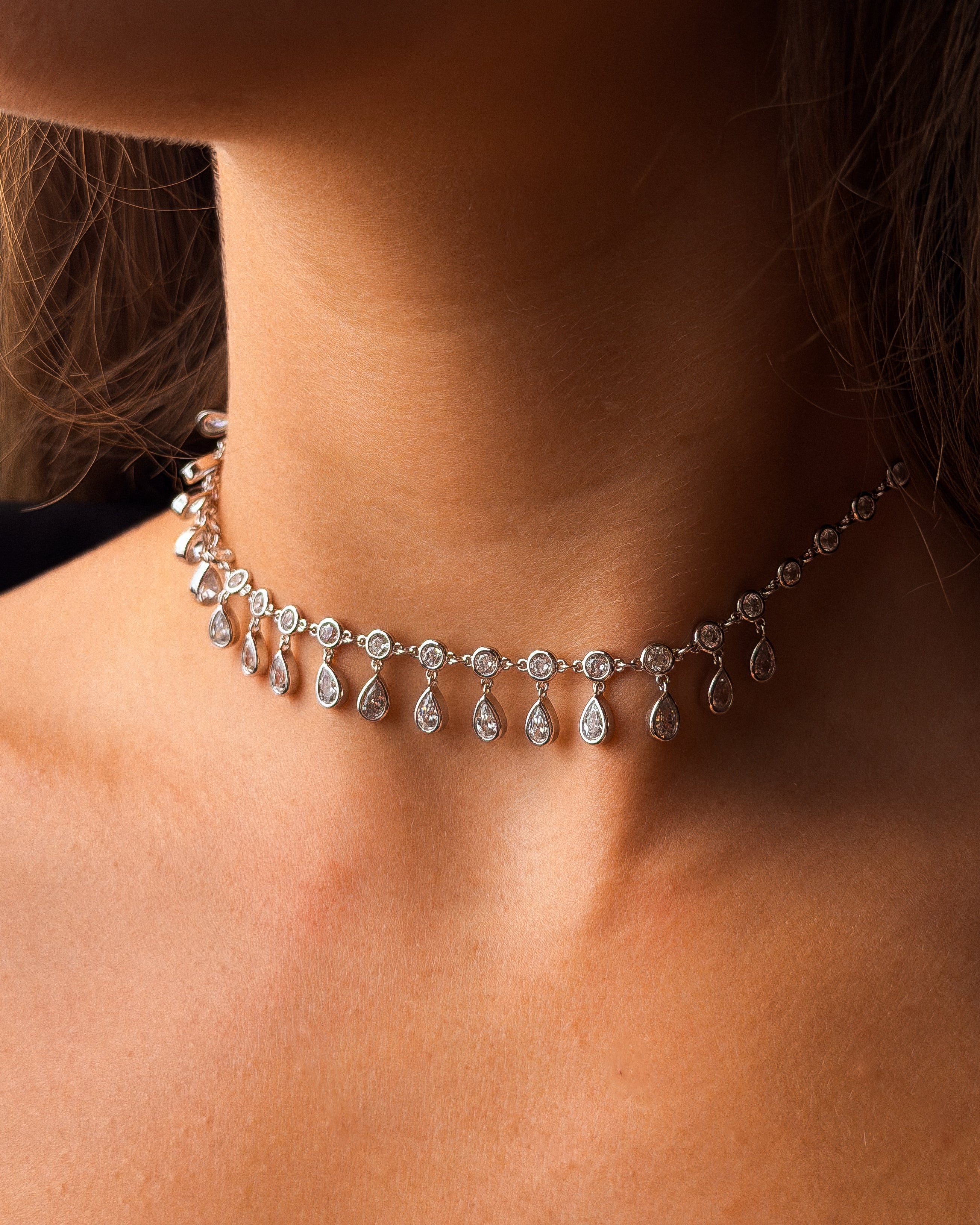 Choker pear white