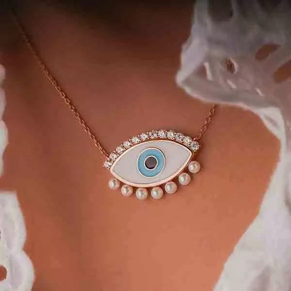 Eye Pearl Necklace