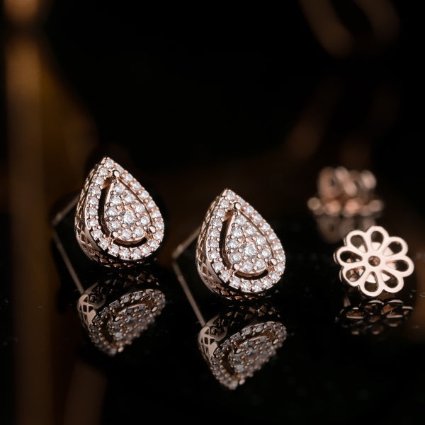 Pear Earrings Rose