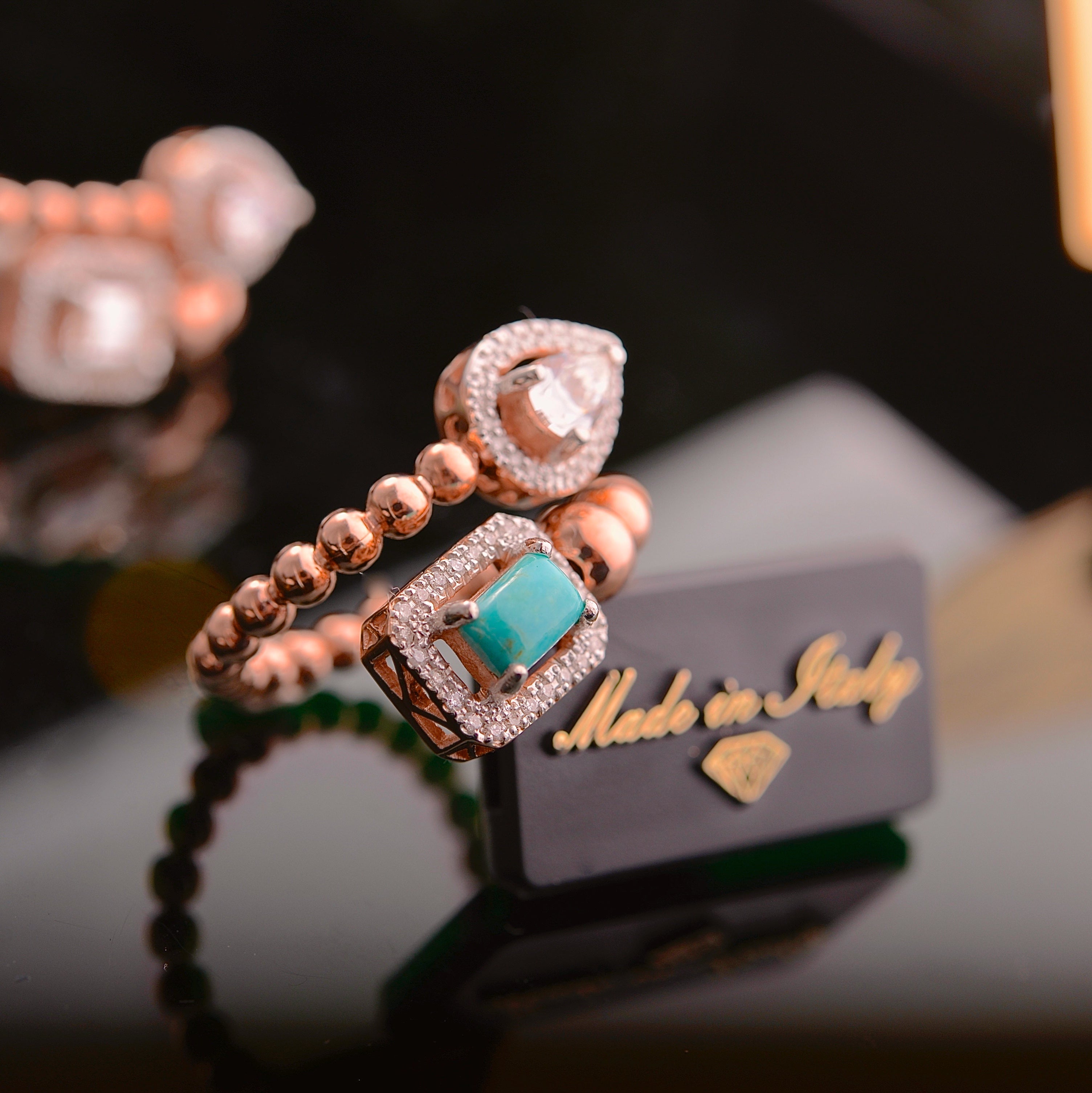 Turquoise Bubbles Ring