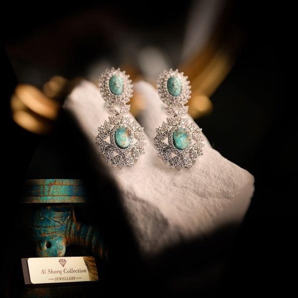 Stylish fairozi pearl set