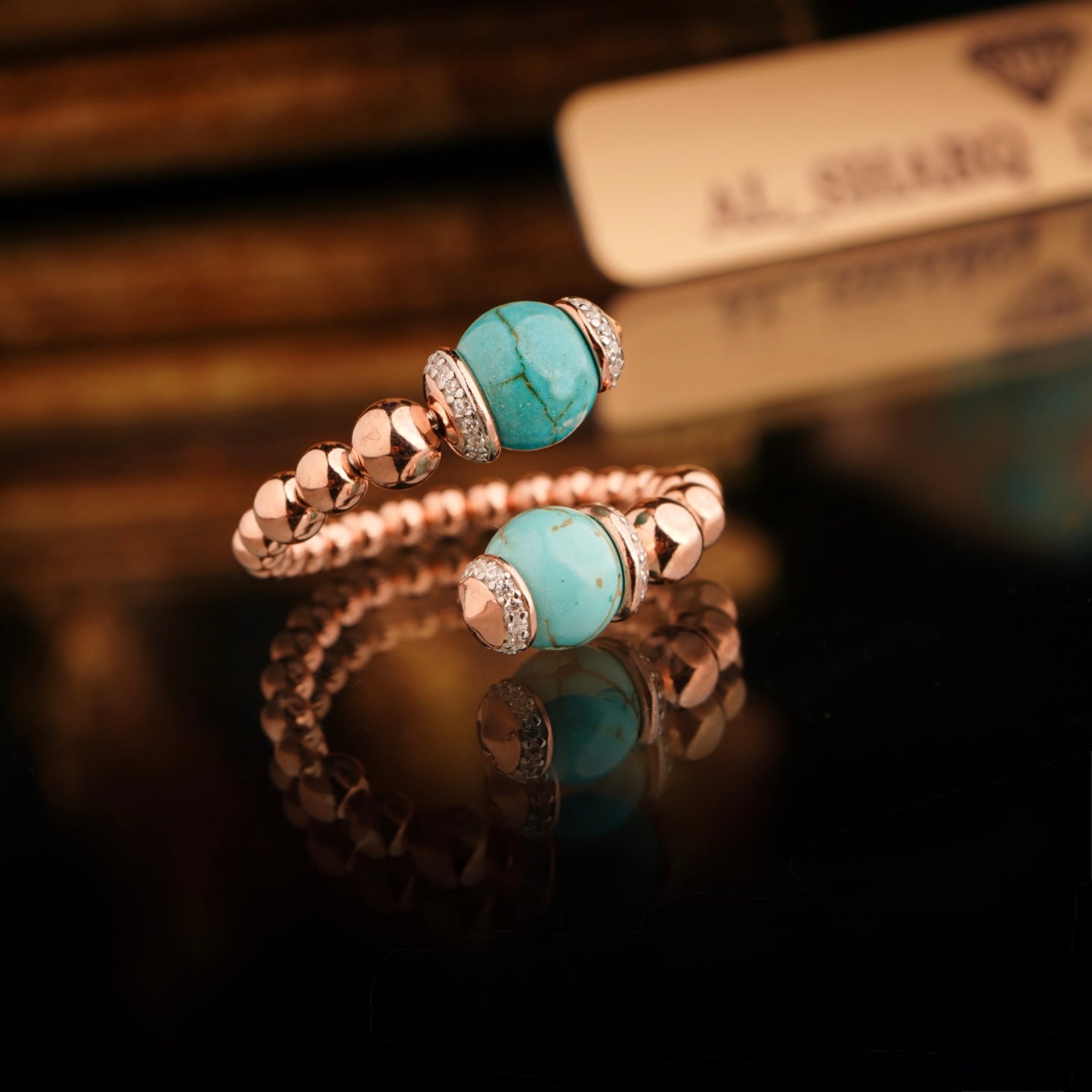 Round Turquoise Ring