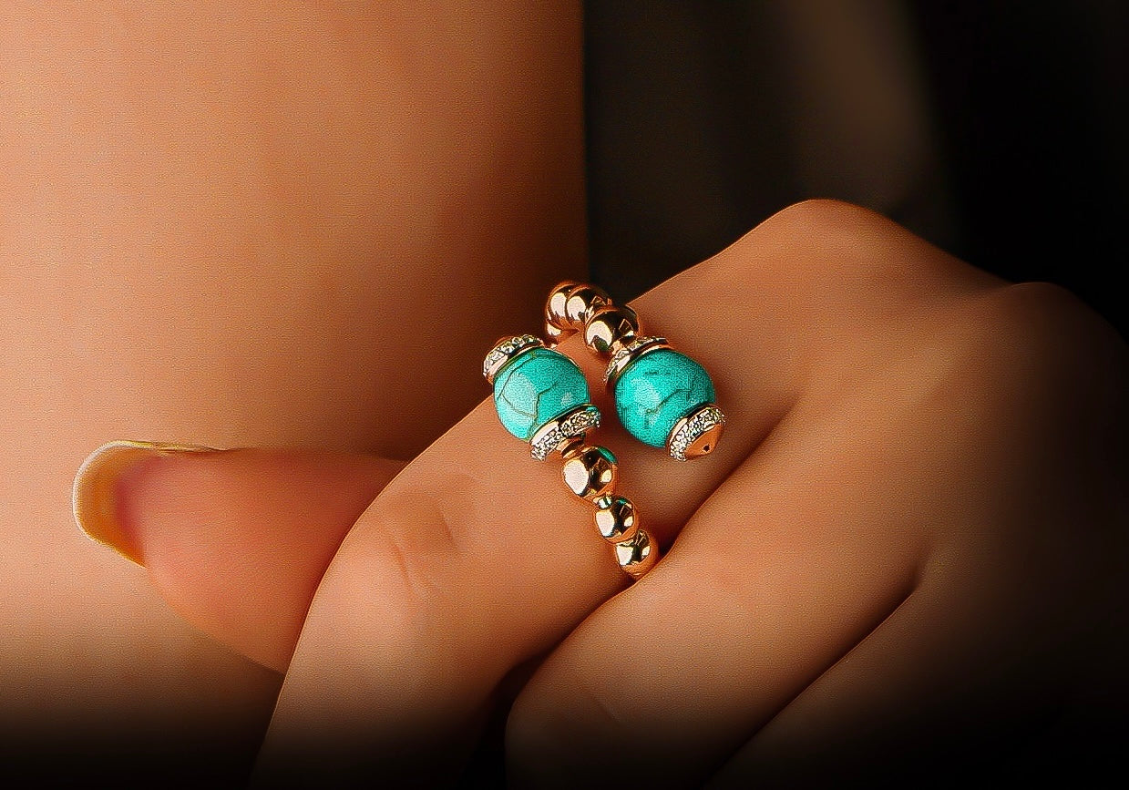 Round Turquoise Ring
