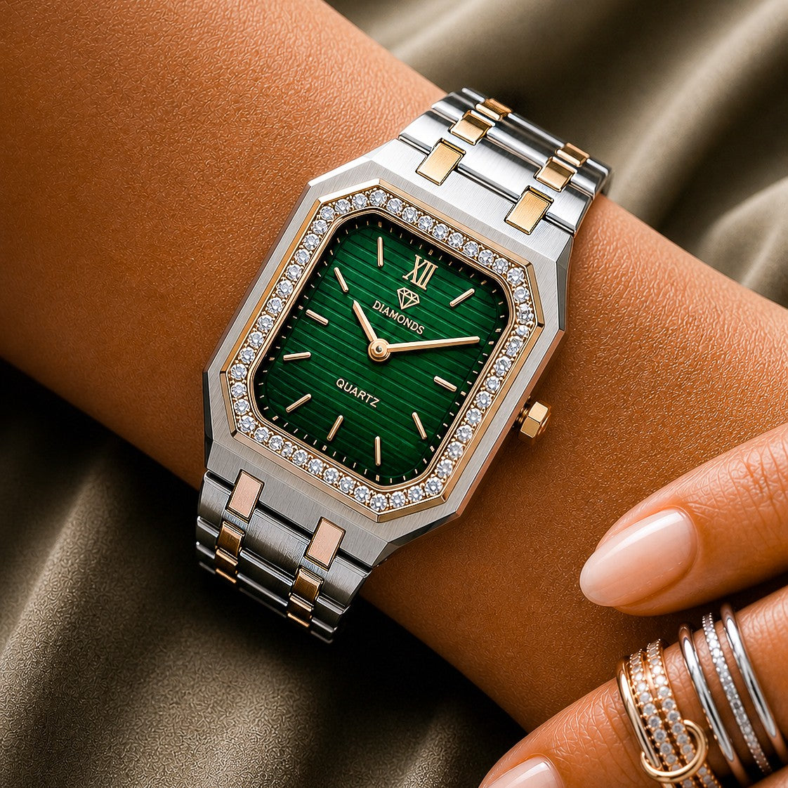 Diamond Green Dial