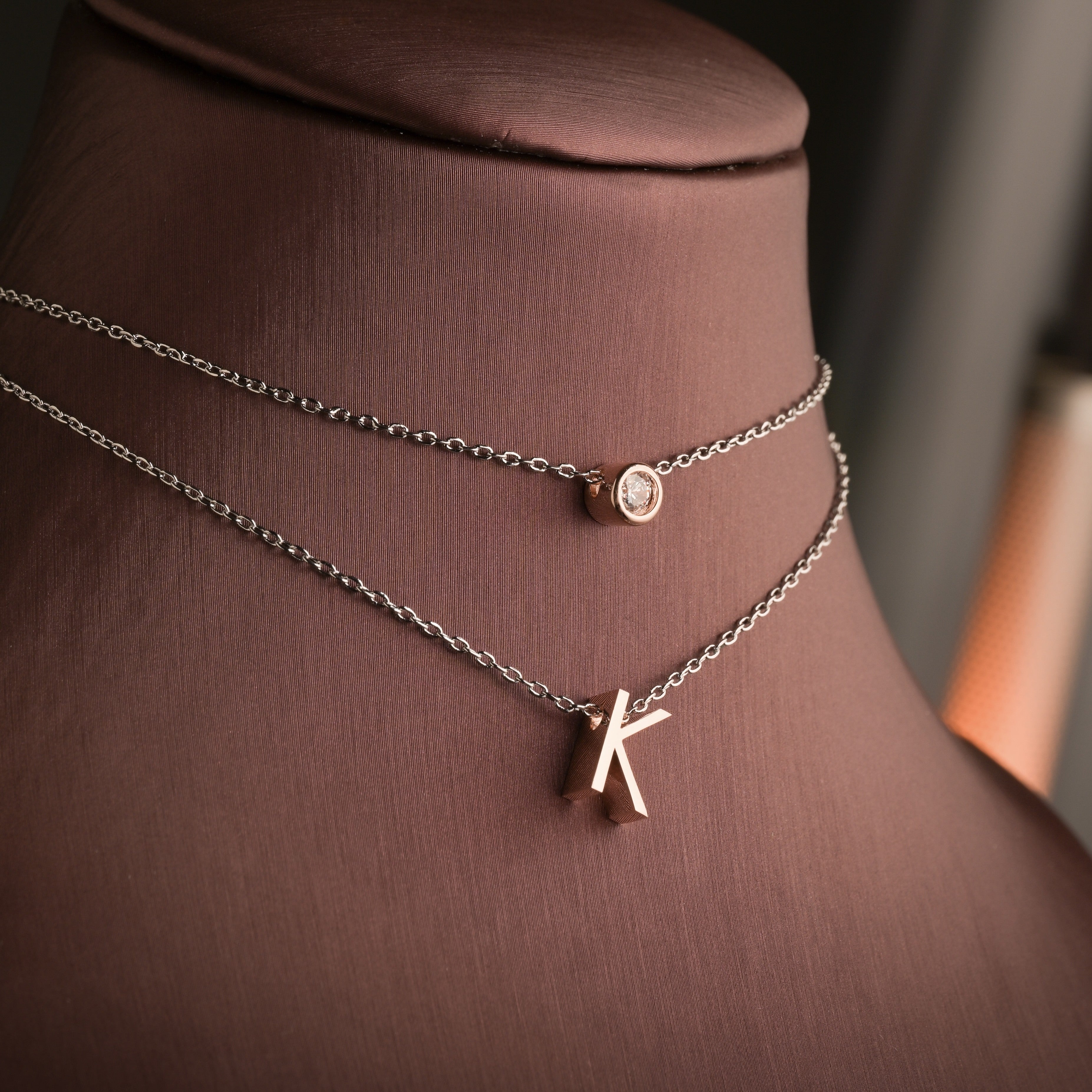 English Letter necklace