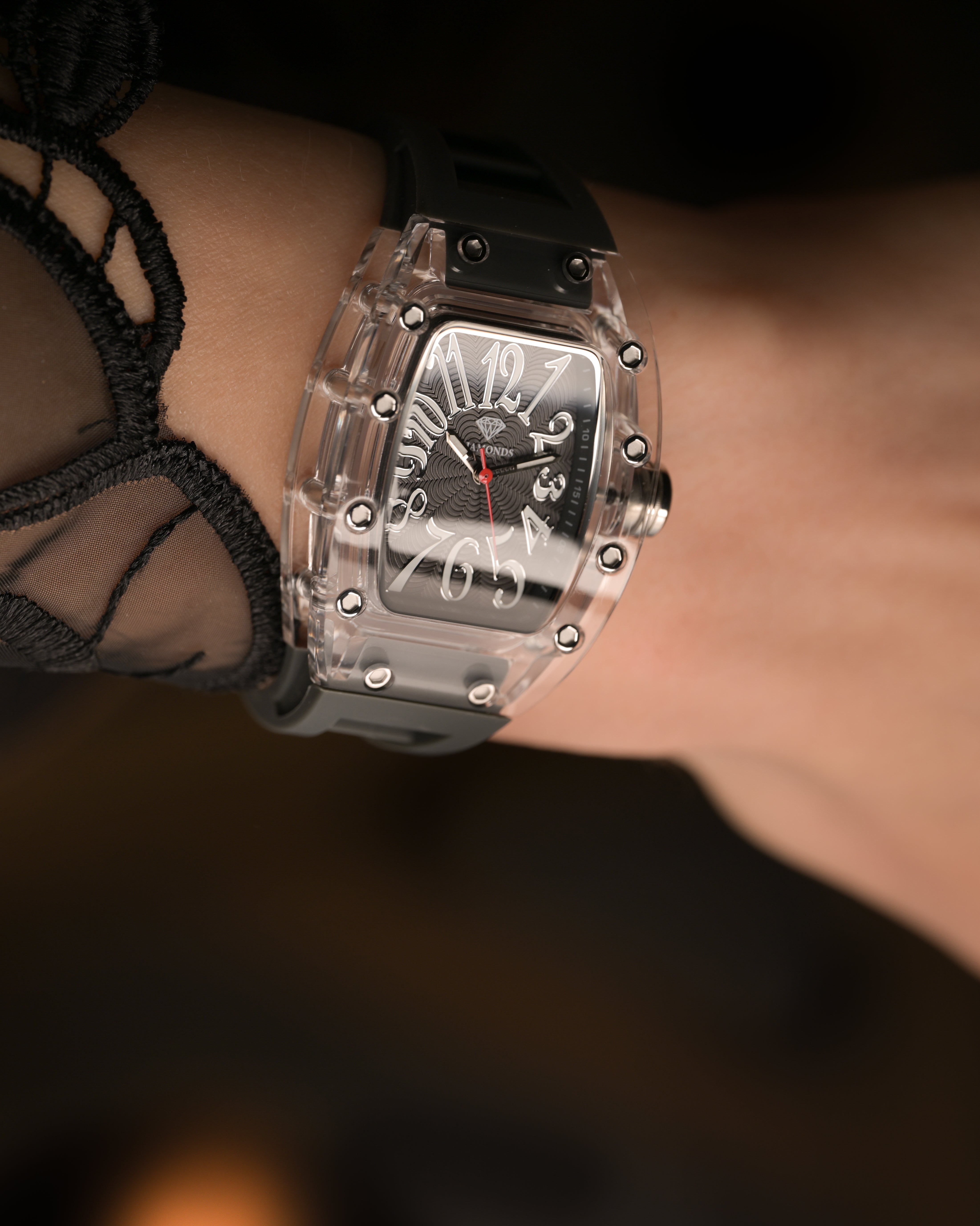 Diamonds Black Dial-B