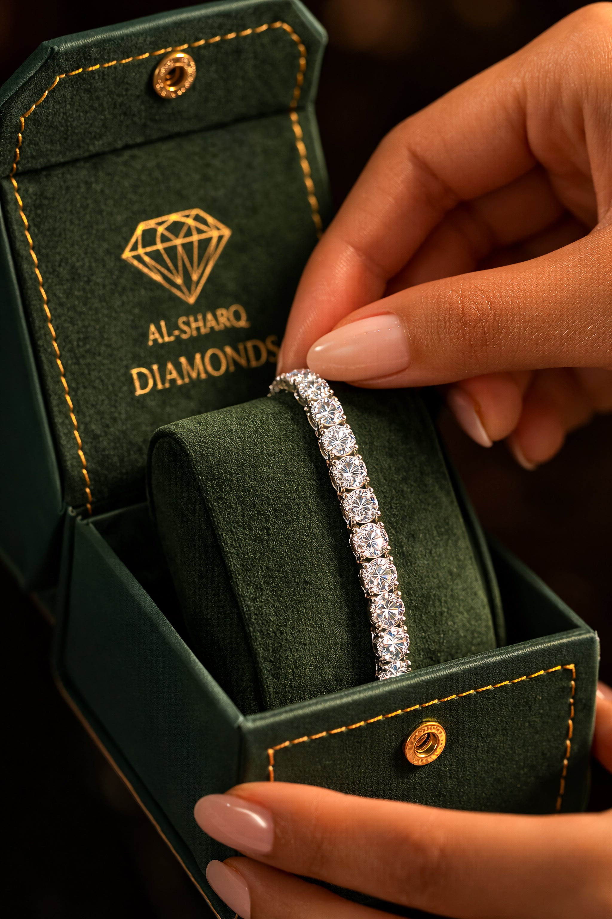 Bracelet solitaire tennis