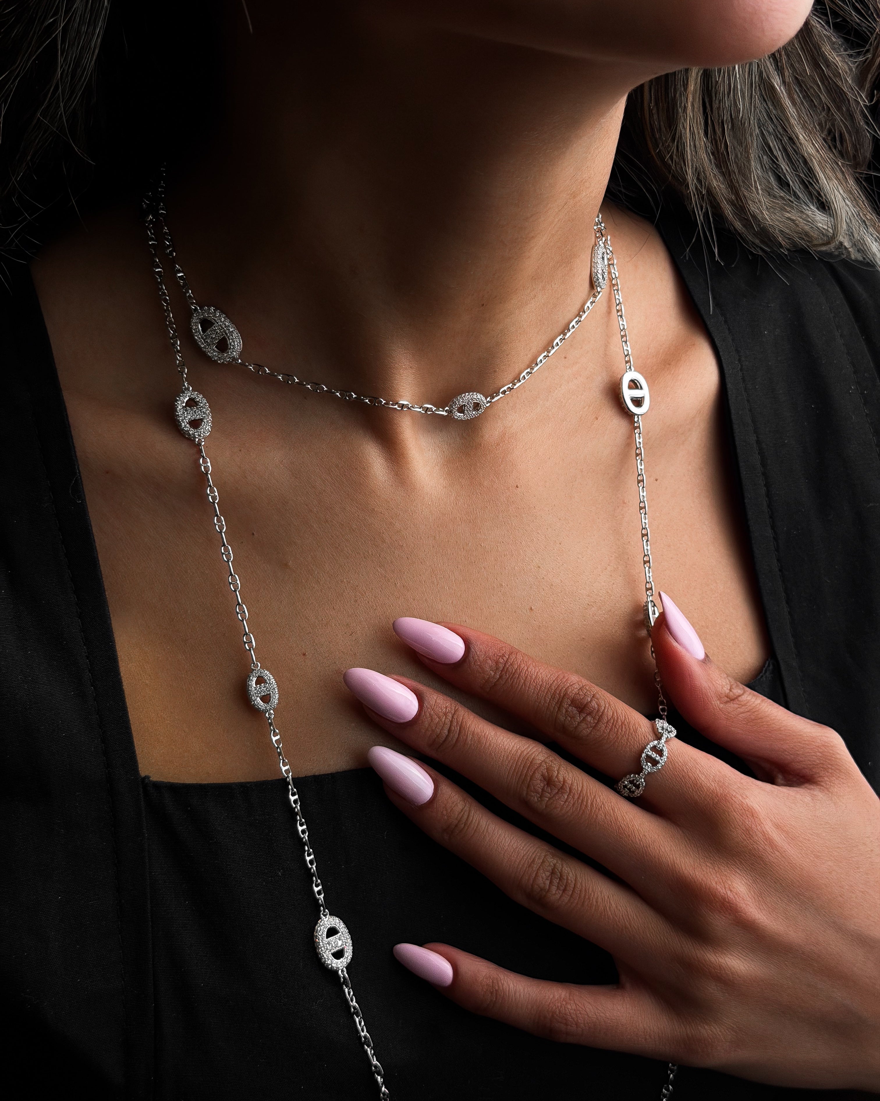 infinity long necklace