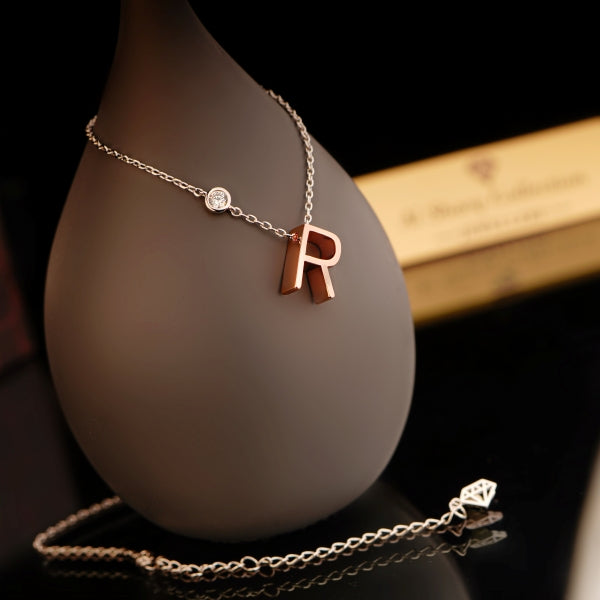 English Letter necklace
