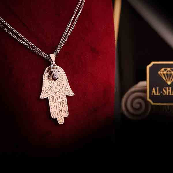 Double Chain Hand Necklace
