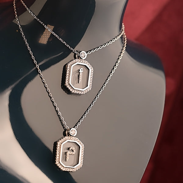 Modern Arabic Letter Necklace