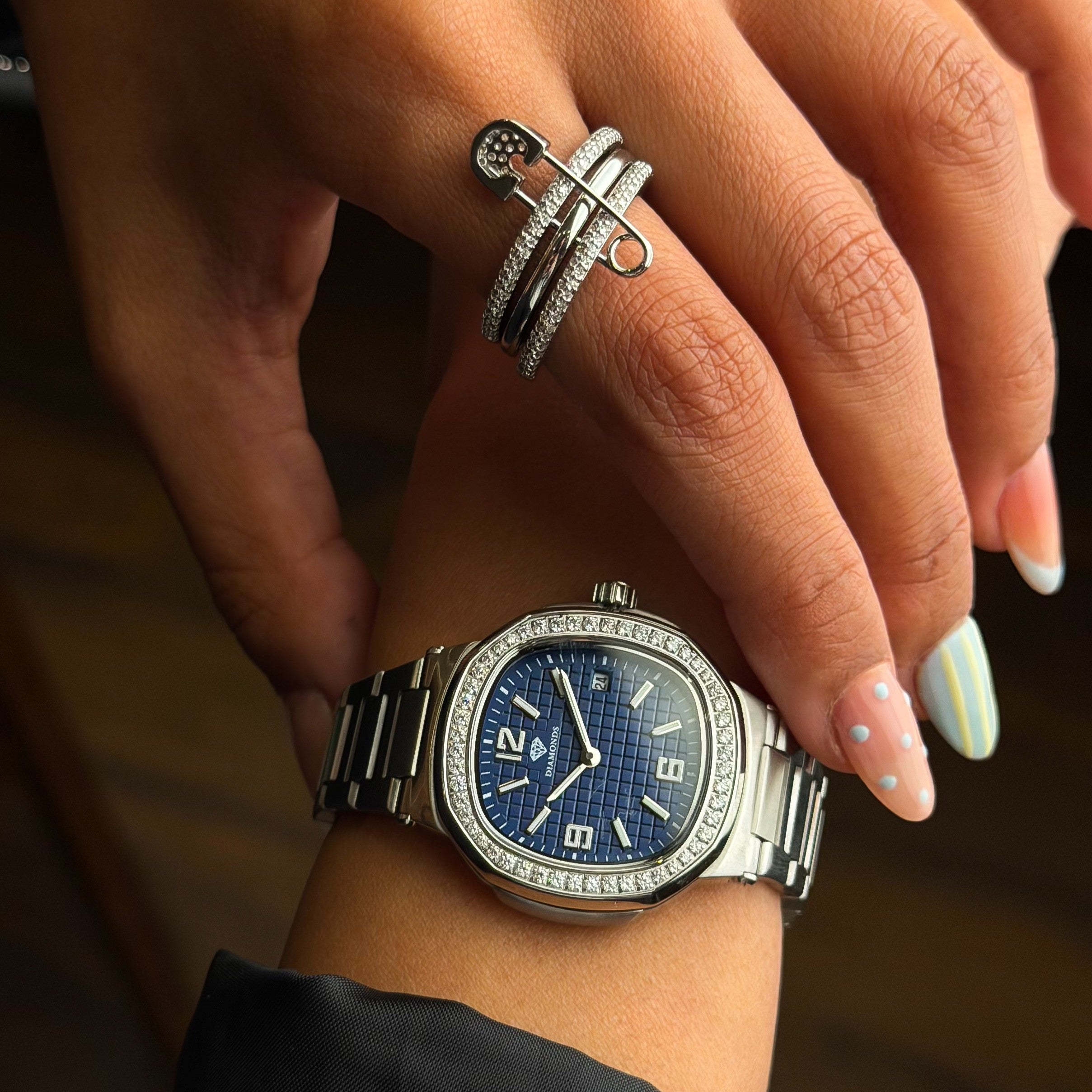 Diamond Blue Watch