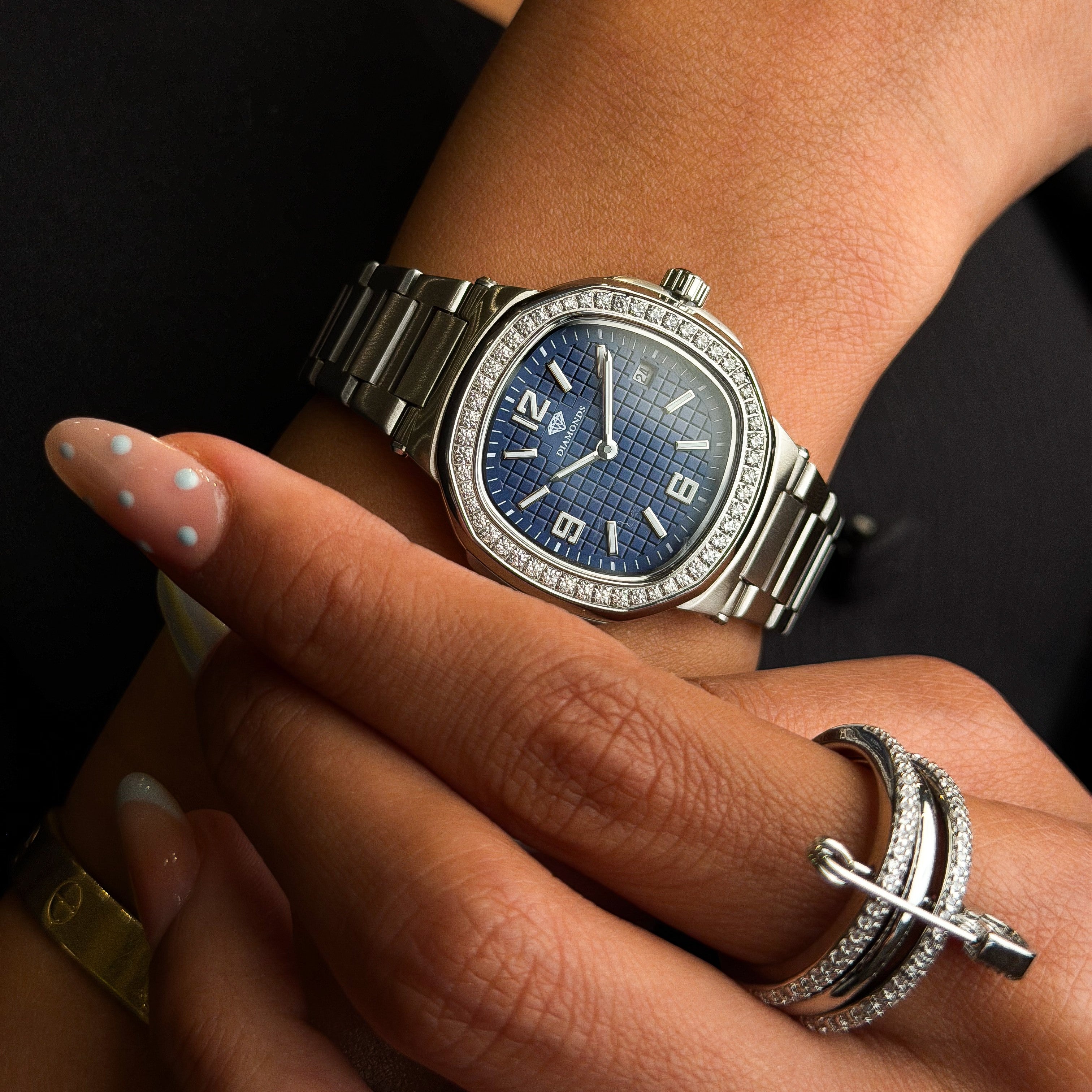 Diamond Blue Watch