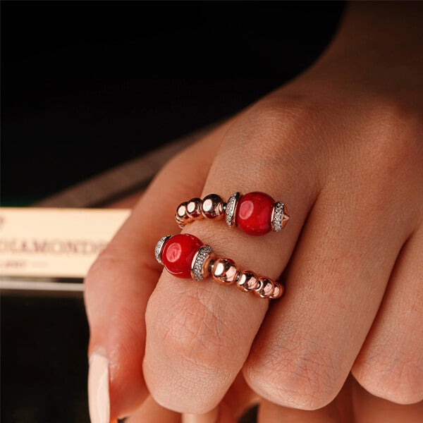Bubbles Ring - Red