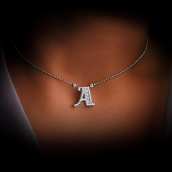Fancy letter necklace