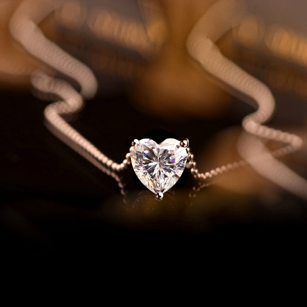 Heart necklace & Earrings
