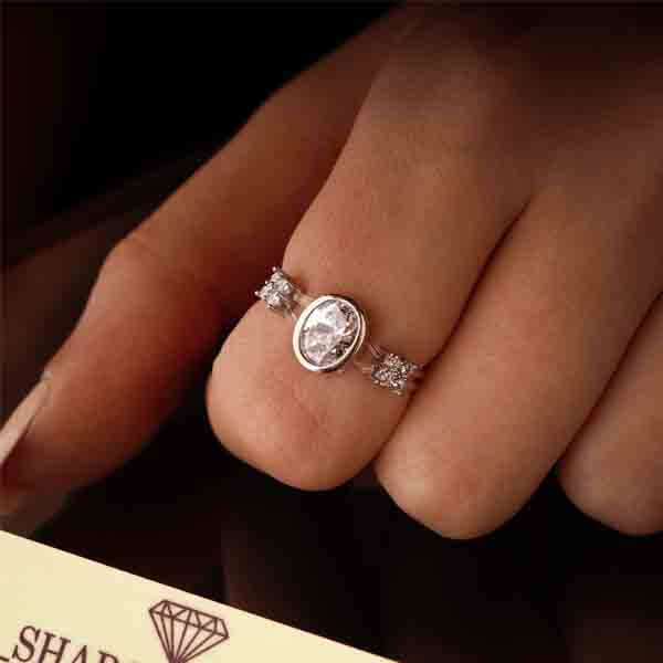 Classic  Oval Transparent Ring