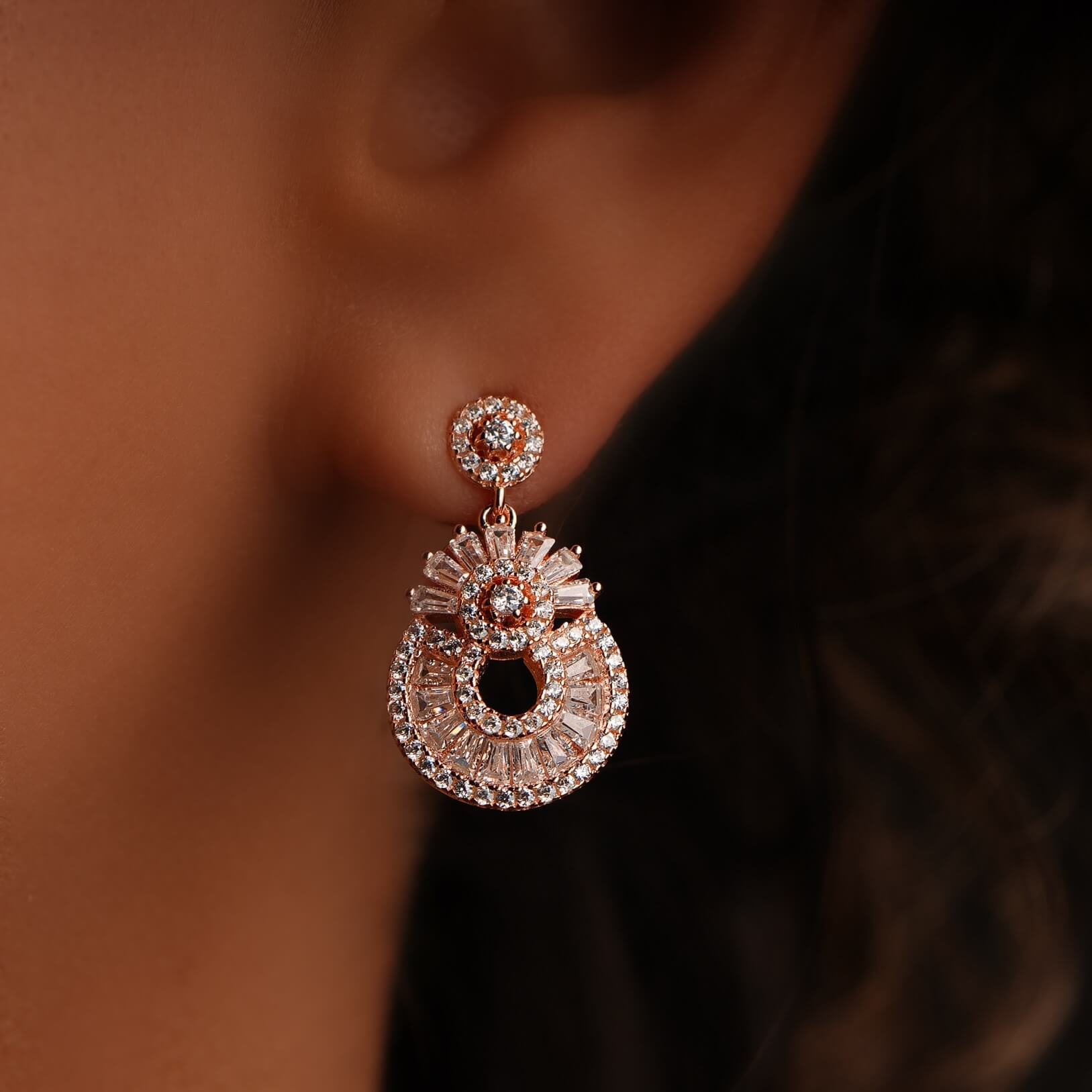 Ferrara Earrings White